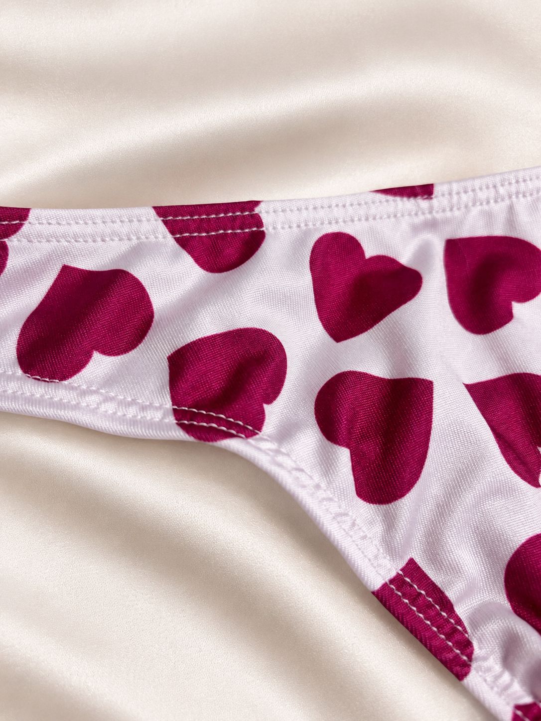 Set estampado corazones Atenas